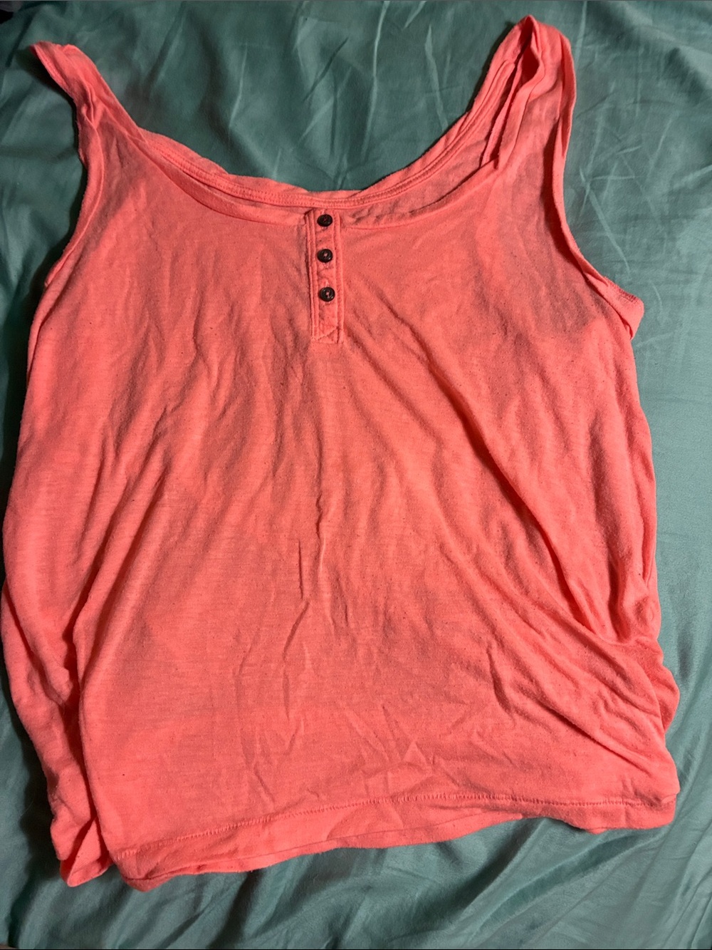 Neon Coral American Eagle Tanktop